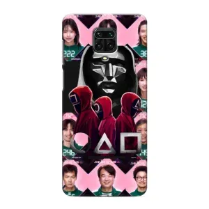 Чохол Гра в кальмара для Xiaomi Redmi Note 9 Pro Max (Учасники Гра кальмара)