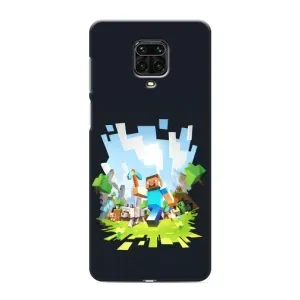 Чохол Майнкрафт на Xiaomi Redmi Note 9 Pro Max (AlphaPrint) Minecraft (персонажі Minecraft)