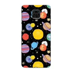 Чохол з принтом «Намальовані планети» для Xiaomi Redmi Note 9 Pro Max