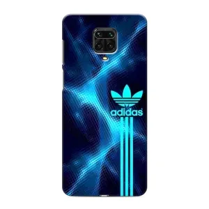 Чехлы Адидас для Xiaomi Redmi Note 9 Pro Max (AlphaPrint) (Синий Адидас)