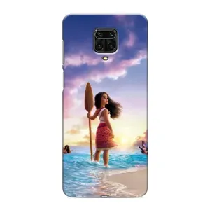 Чохол з мультфільмом Ваяна Xiaomi Redmi Note 9 Pro Max (Моана з веслом)