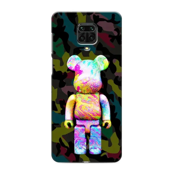 Чохол з принтом «Яскравий Bearbrick» для Xiaomi Redmi Note 9 Pro Max