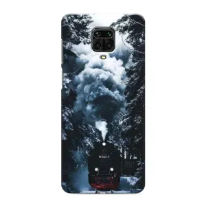 Новорічні, Святкові Чохли для Xiaomi Redmi Note 9 Pro Max - 2024 год (Зимовий потяг)