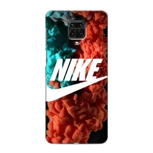 Чехол для Xiaomi Redmi Note 9 Pro - с принтом Найк (AlphaPrint) (Дымчатый найк)