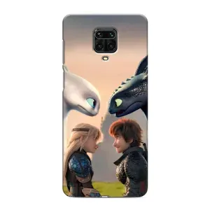 Чехол как приручить дракона на Xiaomi Redmi Note 9 Pro (Иккинг и Астрид)