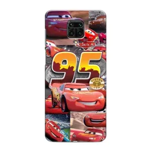 Силиконовый чехол Маквин для Xiaomi Redmi Note 9 Pro (Коллаж Молния Маквин)