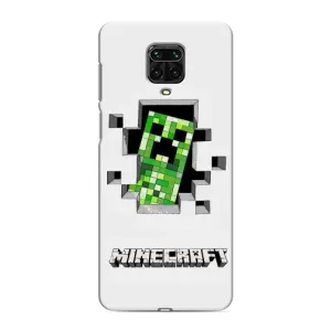 Чохол Майнкрафт на Xiaomi Redmi Note 9 Pro (AlphaPrint) Minecraft (кріпер Майнкрафт)