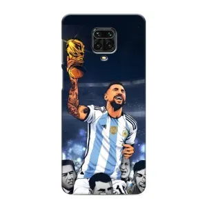 Чохли для Xiaomi Redmi Note 9 Pro (Leo чемпіон) (AlphaPrint) (Мессі з кубком)