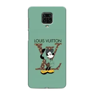 Чехлы Луи Витон для Xiaomi Redmi Note 9 Pro (AlphaPrint - LOUIS VUITTON) (Микки Маус LV)