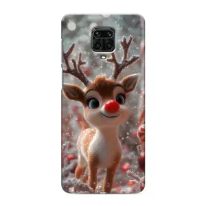 Яркий чехол для Xiaomi Redmi Note 9 Pro с Зимними Оленятами