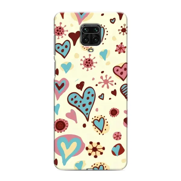 Чехол с принтом «Сердечки» для Xiaomi Redmi Note 9 Pro Чехол с принтом «Сердечки» для Xiaomi Redmi Note 9 Pro