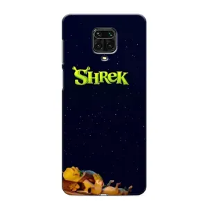 Чехол с мультфильмом Шрек на Xiaomi Redmi Note 9 Pro (Отдыхающий Шрек)