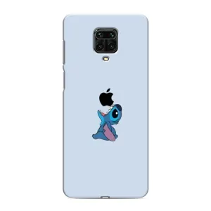 Чехол с принтом Стич на Xiaomi Redmi Note 9 Pro (Stitch apple)