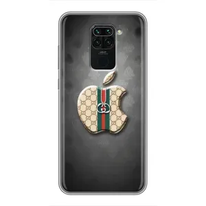 Чехлы ГУЧЧИ для Сяоми Редми Ноут 9 (AlphaPrint) (Apple gucci)