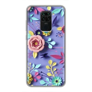 Чехлы с Цветами для Xiaomi Redmi Note 9 (VPrint) (Цветочный дизайн)