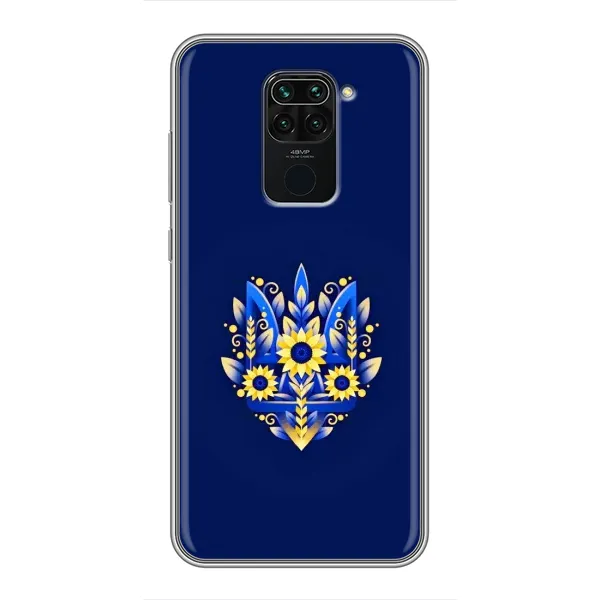 Чехол с принтом «Цветочный Герб» для Xiaomi Redmi Note 9