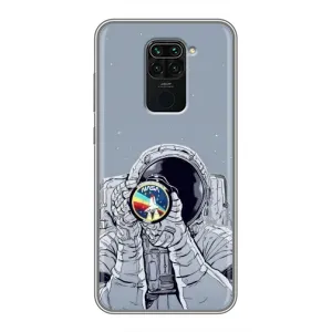 Чехол NASA для Xiaomi Redmi Note 9 (AlphaPrint) (Космонавт фото)