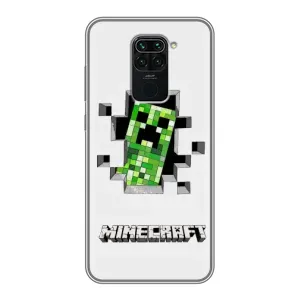 Чохол Майнкрафт на Xiaomi Redmi Note 9 (AlphaPrint) Minecraft (кріпер Майнкрафт)