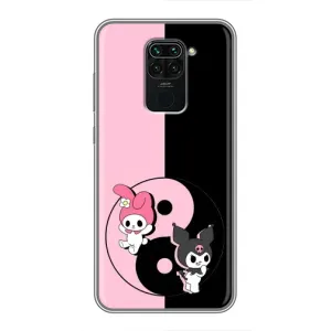 Чехол с кроликом Куроми на Xiaomi Redmi Note 9 (Куроми Инь Янь)
