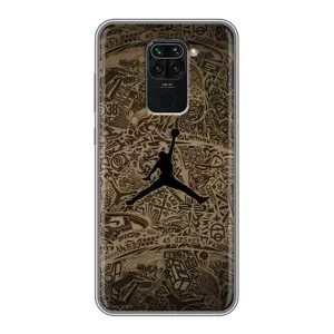 Чехлы для Xiaomi Redmi Note 9 - с картинкой JORDAN (AlphaPrint) (Logo Jordan)