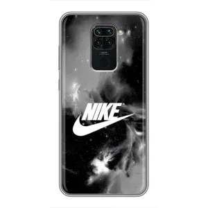 Чехол для Xiaomi Redmi Note 9 - с принтом Найк (AlphaPrint) (Лого Найк)