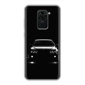 Чехол для Сяоми Редми Ноут 9 - с принтом БМВ (AlphaPrint) (Машина BMW)