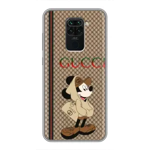Чехлы ГУЧЧИ для Сяоми Редми Ноут 9 (AlphaPrint) (Mickey GUCCI)