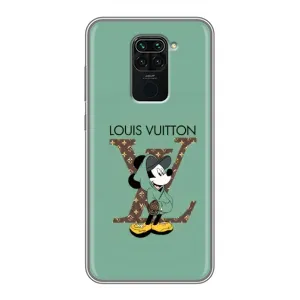Чохли Луі Вітон для Xiaomi Redmi Note 9 (AlphaPrint - LOUIS VUITTON) (Міккі Маус LV)