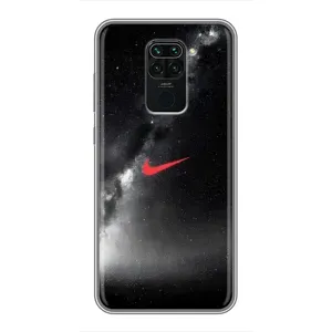 Чехол для Xiaomi Redmi Note 9 - с принтом Найк (AlphaPrint) (Найк красный)