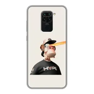 Чехлы с Обезьянами NFT для Xiaomi Redmi Note 9 (AlphaPrint) (обезьяна NFT в очках)