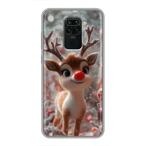 Яркий чехол для Xiaomi Redmi Note 9 с Зимними Оленятами