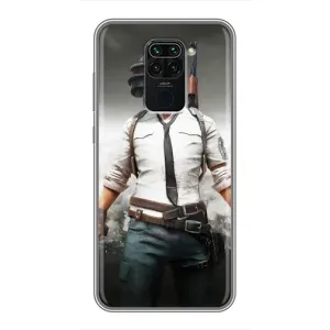 Чехол PUBG для Сяоми Редми Ноут 9 (AlphaPrint)