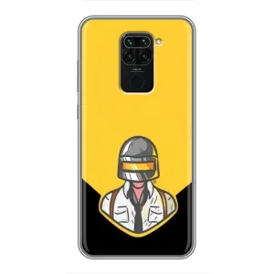 Чеjхол PUBG для Сяомі Редмі Нот 9 (AlphaPrint) (Пабг в шоломі)