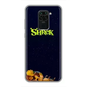 Чохол з мультфільмом Шрек на Xiaomi Redmi Note 9 (Відпочиваючий Шрек)