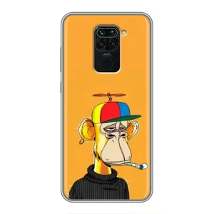 Чехлы с Обезьянами NFT для Xiaomi Redmi Note 9 (AlphaPrint) (Скучающая Обезьяна NFT)