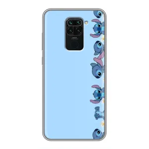 Чехол с принтом Стич на Xiaomi Redmi Note 9 (Стич фон)