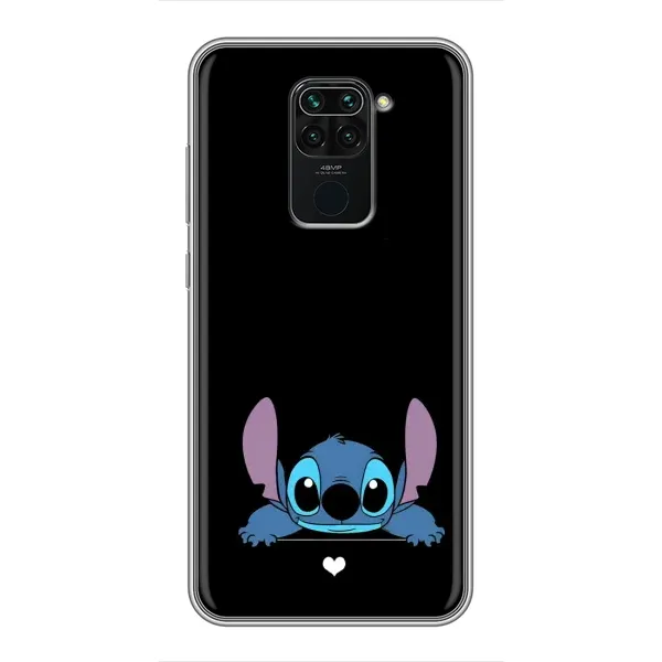 Чохол з принтом «Стіч на чорному» для Xiaomi Redmi Note 9
