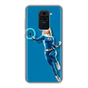 Чохол з принтом Фантастична четвірка для Xiaomi Redmi Note 9 (Сью Сторм політ)