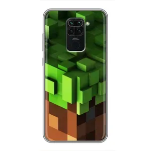 Чохол Майнкрафт на Xiaomi Redmi Note 9 (AlphaPrint) Minecraft (текстура Майнкрафт)