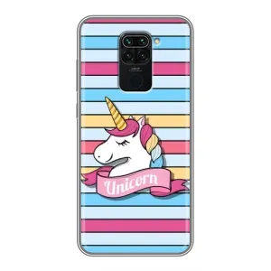 Чехол для Сяоми Редми Ноут 9 - (Единорожки - Новинки) (AlphaPrint) (Unicorn)