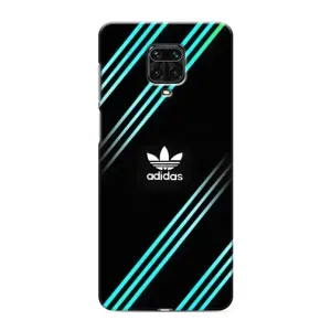 Чехлы Адидас для Xiaomi Redmi Note 9S (AlphaPrint) (Адидас с полосами)