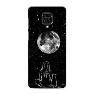 Чохол з принтом «Дівчина з котом» для Xiaomi Redmi Note 9S