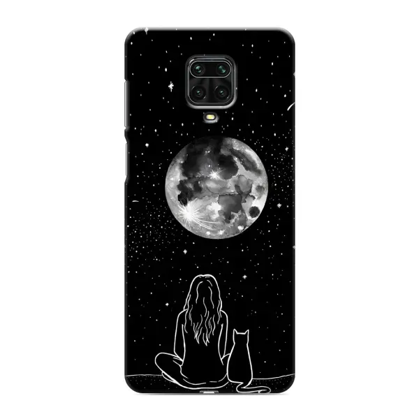 Чохол з принтом «Дівчина з котом» для Xiaomi Redmi Note 9S Чохол з принтом «Дівчина з котом» для Xiaomi Redmi Note 9S