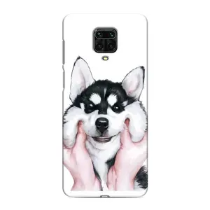 Чехол с принтом «Довольный Хаски» для Xiaomi Redmi Note 9S