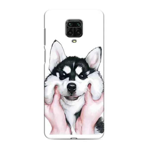 Чехол с принтом «Довольный Хаски» для Xiaomi Redmi Note 9S