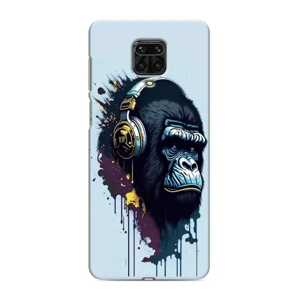 Чехол с принтом «Горилла в наушниках» для Xiaomi Redmi Note 9S Чехол с принтом «Горилла в наушниках» для Xiaomi Redmi Note 9S