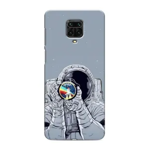 Чехол NASA для Xiaomi Redmi Note 9S (AlphaPrint) (Космонавт фото)