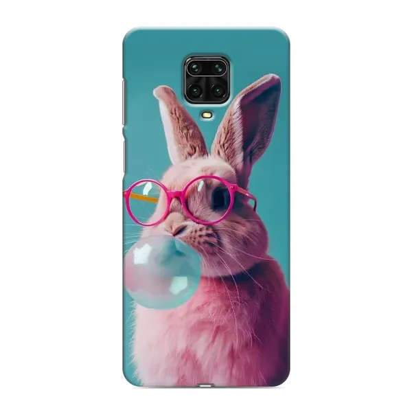 Чехол с принтом «Кролик в очках» для Xiaomi Redmi Note 9S Чехол с принтом «Кролик в очках» для Xiaomi Redmi Note 9S