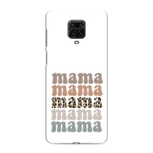 Чохол з принтом «Текстовий колаж мама» для Xiaomi Redmi Note 9S