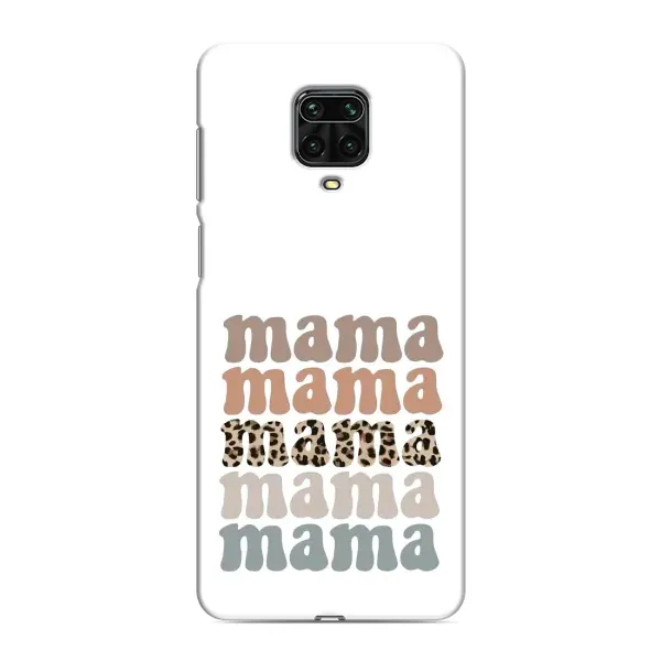 Чохол з принтом «Текстовий колаж мама» для Xiaomi Redmi Note 9S